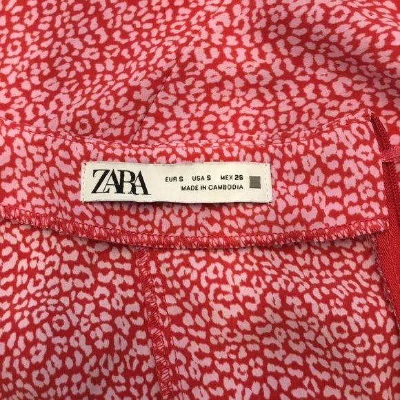 Zara Animal Print Maxi Dress Size S - Picture 9 of 16